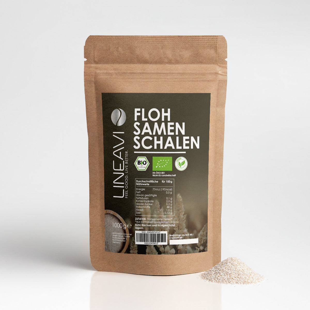 Bio Flohsamenschalen (1000g)