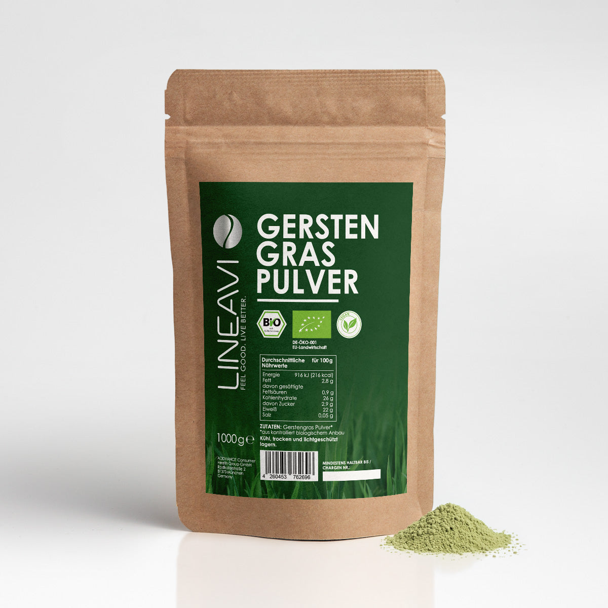 Bio Gerstengraspulver (1000g)