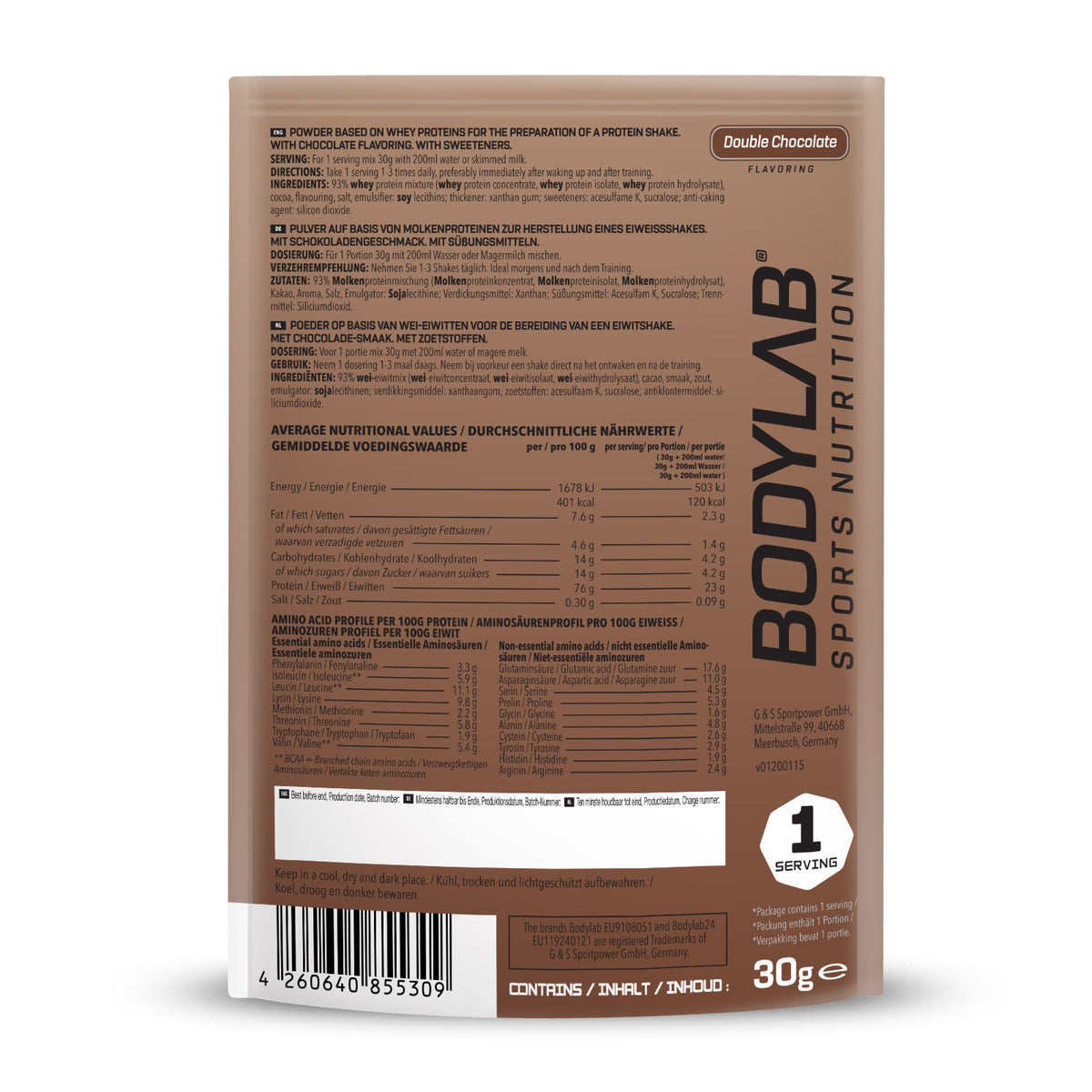 Whey Protein Probe (30g) Double Chocolate