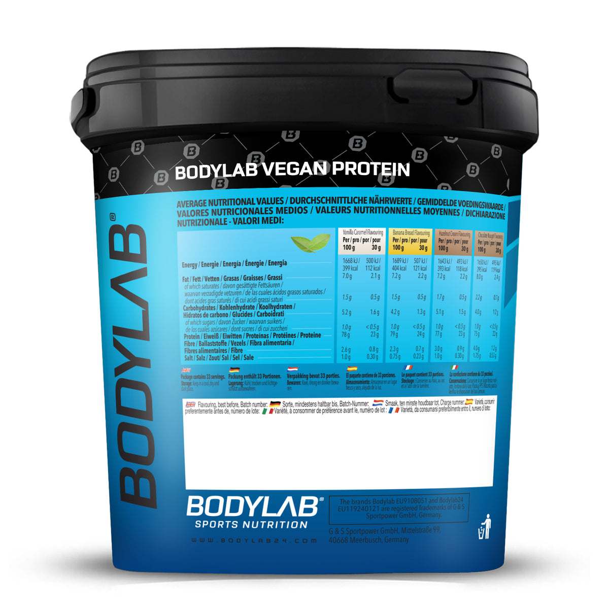 2 x Bodylab24 Vegan Protein (1000g)