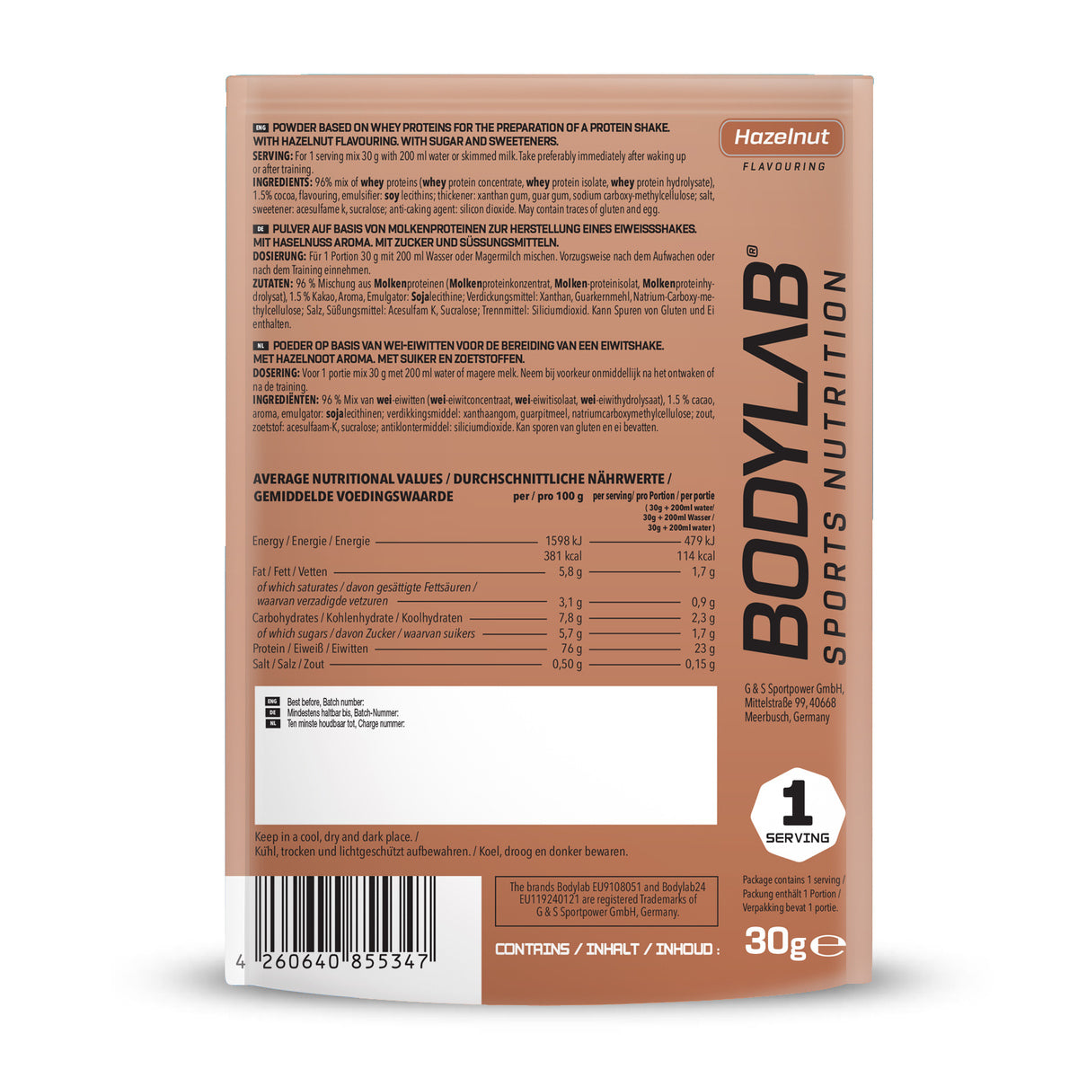 Whey Protein Probe (30g) Hazelnut & Cocoa