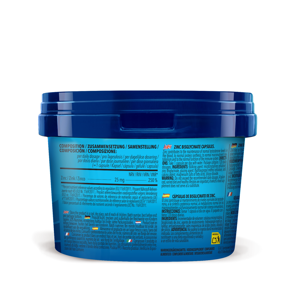 3 x Zinc Bisglycinate (je 120 Kapseln)