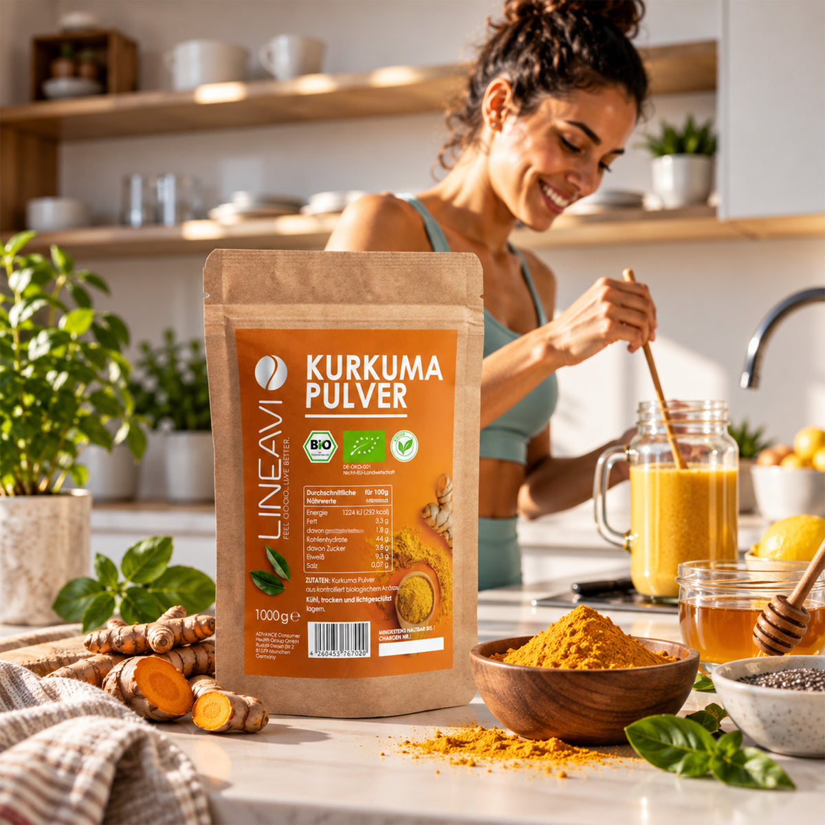 Bio Kurkumapulver (1000g)