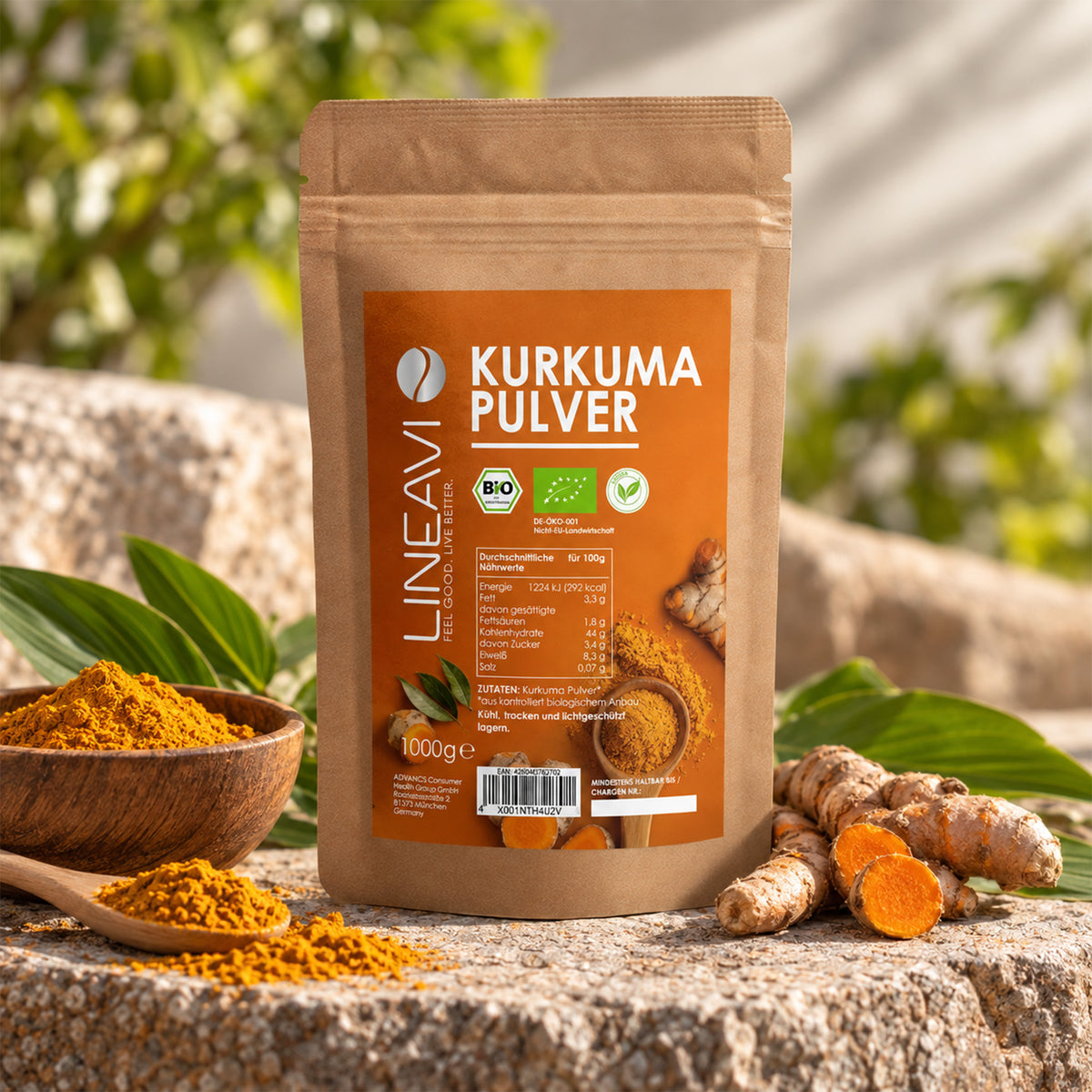 Bio Kurkumapulver (1000g)
