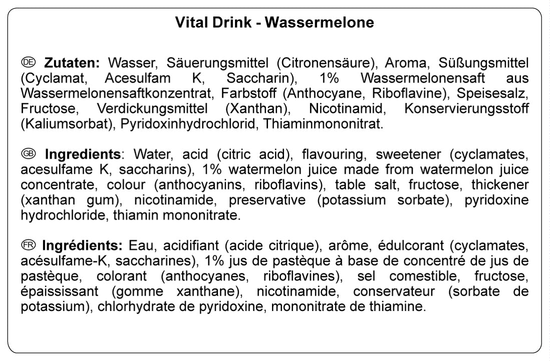 Vital Drink Zerop (1000ml) Watermelon