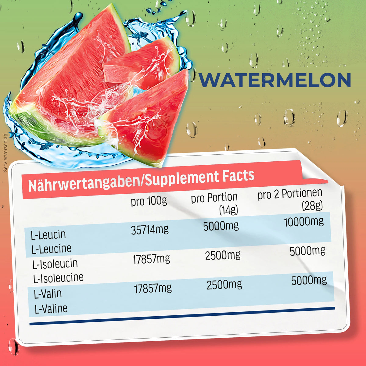 BCAA Powder (420g) Watermelon