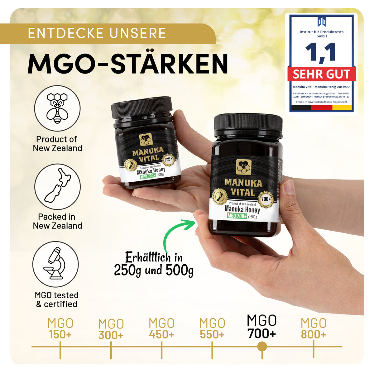 Manuka Vital Honig MGO 700+ (250g)
