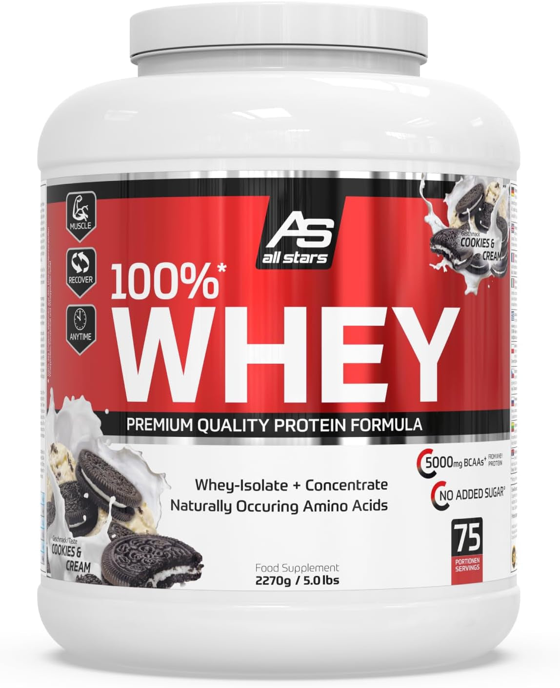 100% Whey Premium (2270g) Cookies & Cream