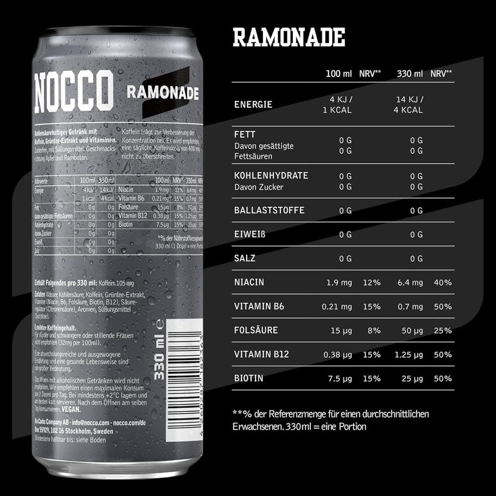 Nocco Black (24x330ml) Ramonade