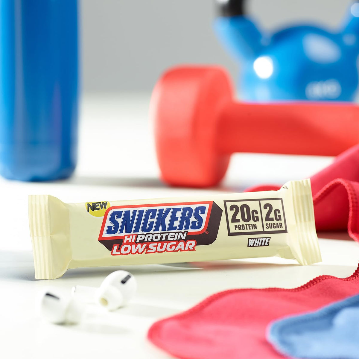Snickers Low Sugar High Protein Bar (12x57g) White Chocolate