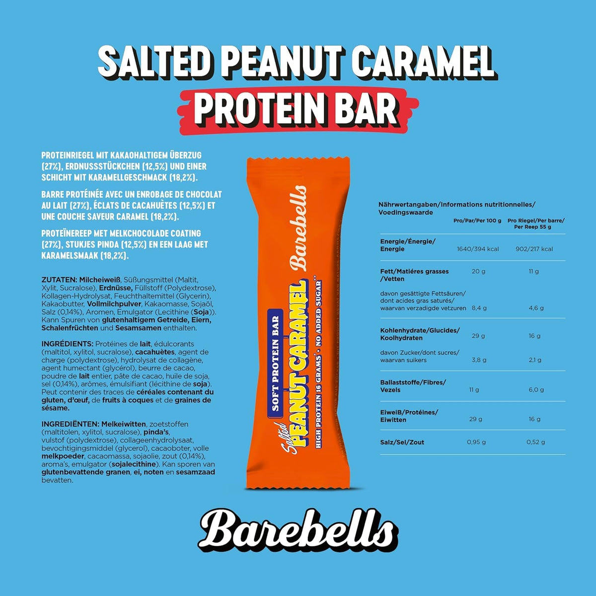 Soft Protein Bar (55g) Salted Peanut Caramel