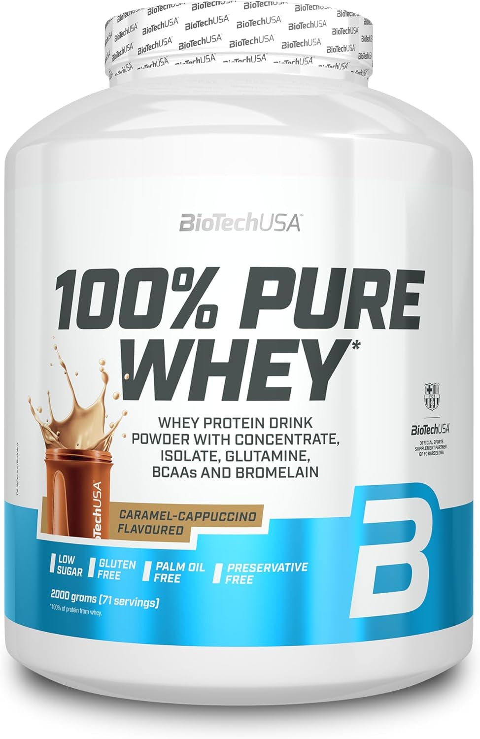 100% Pure Whey (2000g) Karamell-Cappuccino