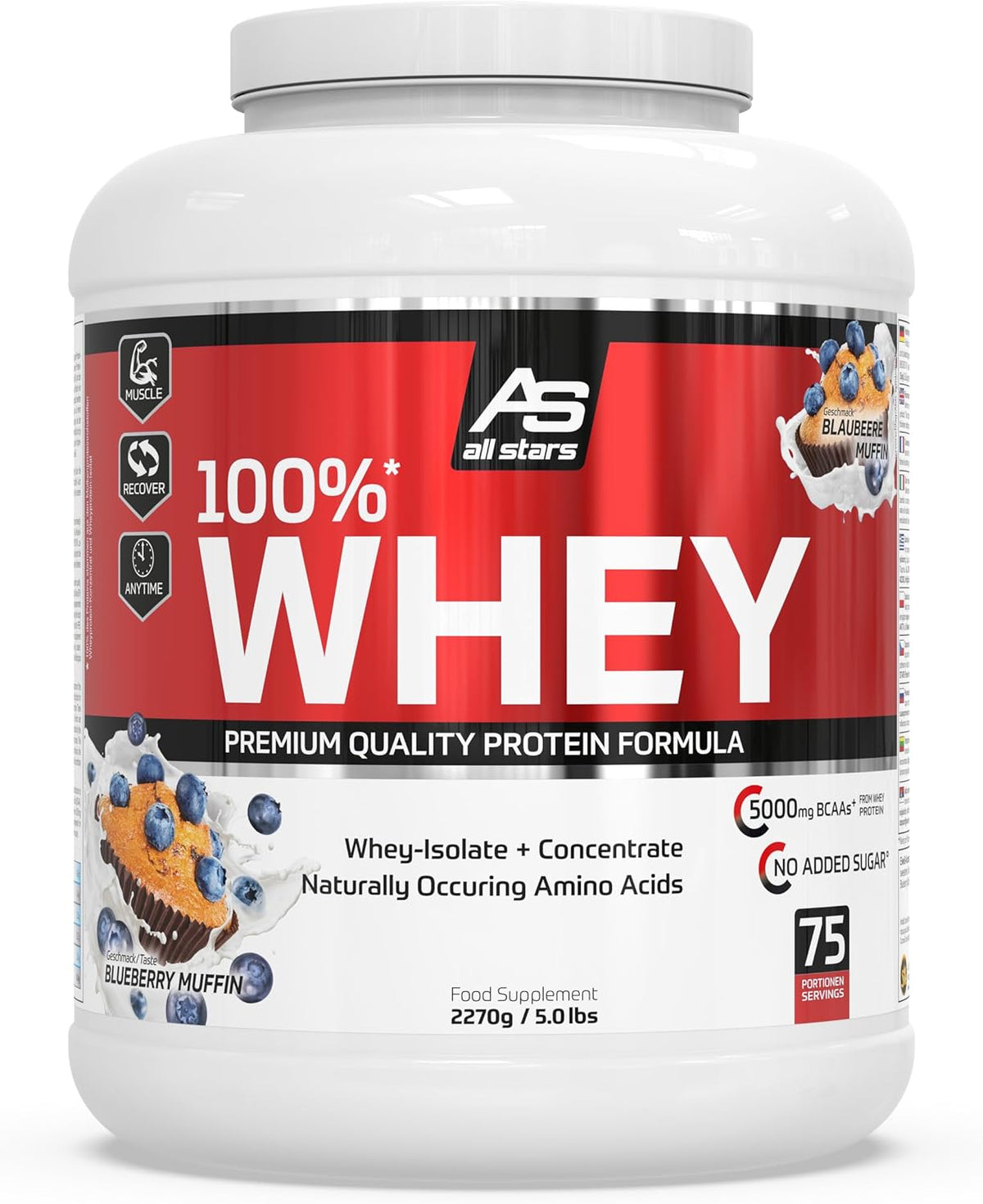 100% Whey Premium (2270g) Blueberry Muffin