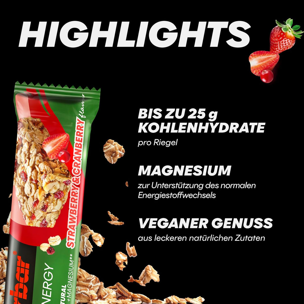 Natural Energy Cereal Bar (18x40g) Strawberry-Cranberry
