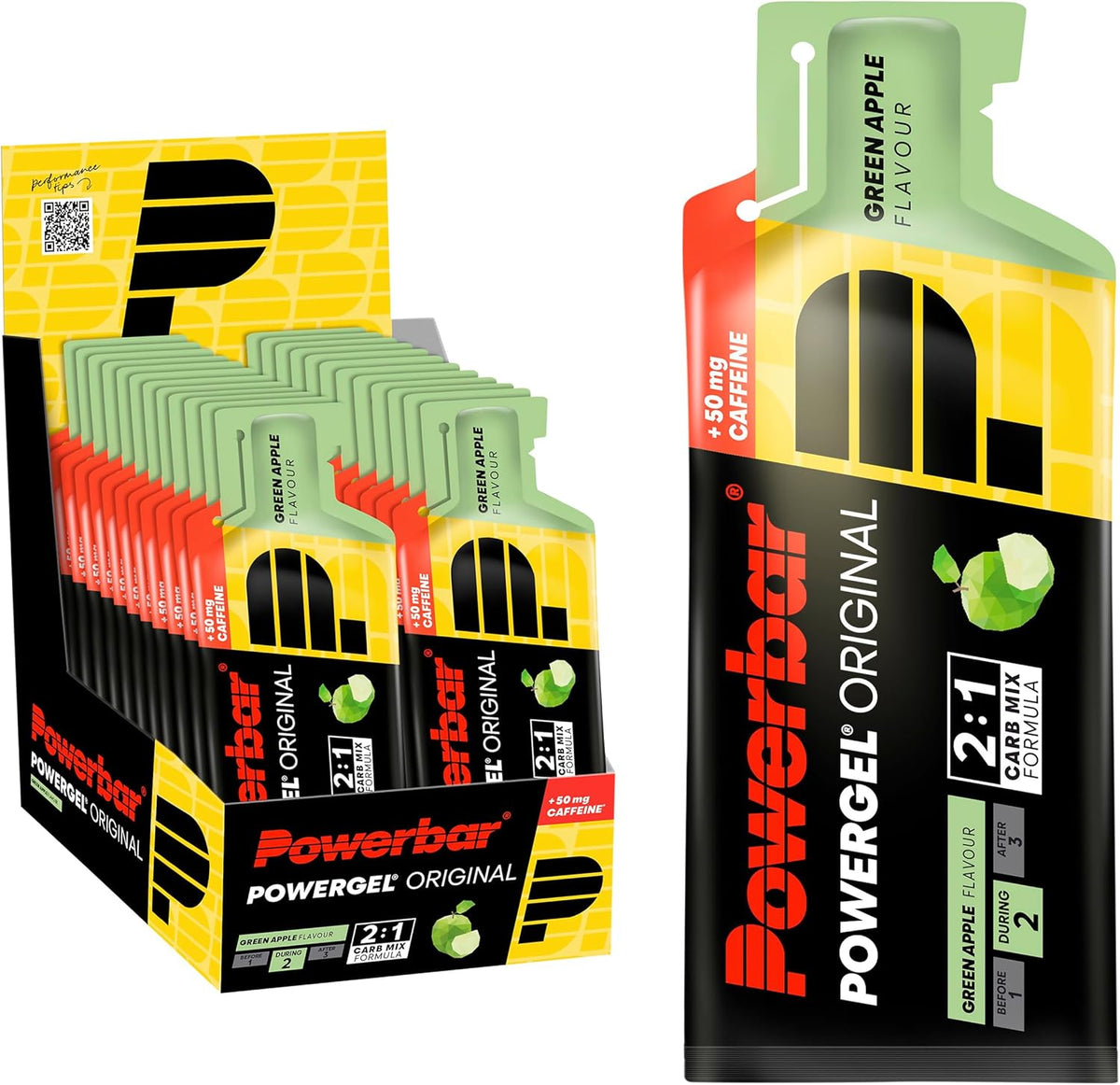 PowerGel Original (24x41g) Green Apple mit Koffein