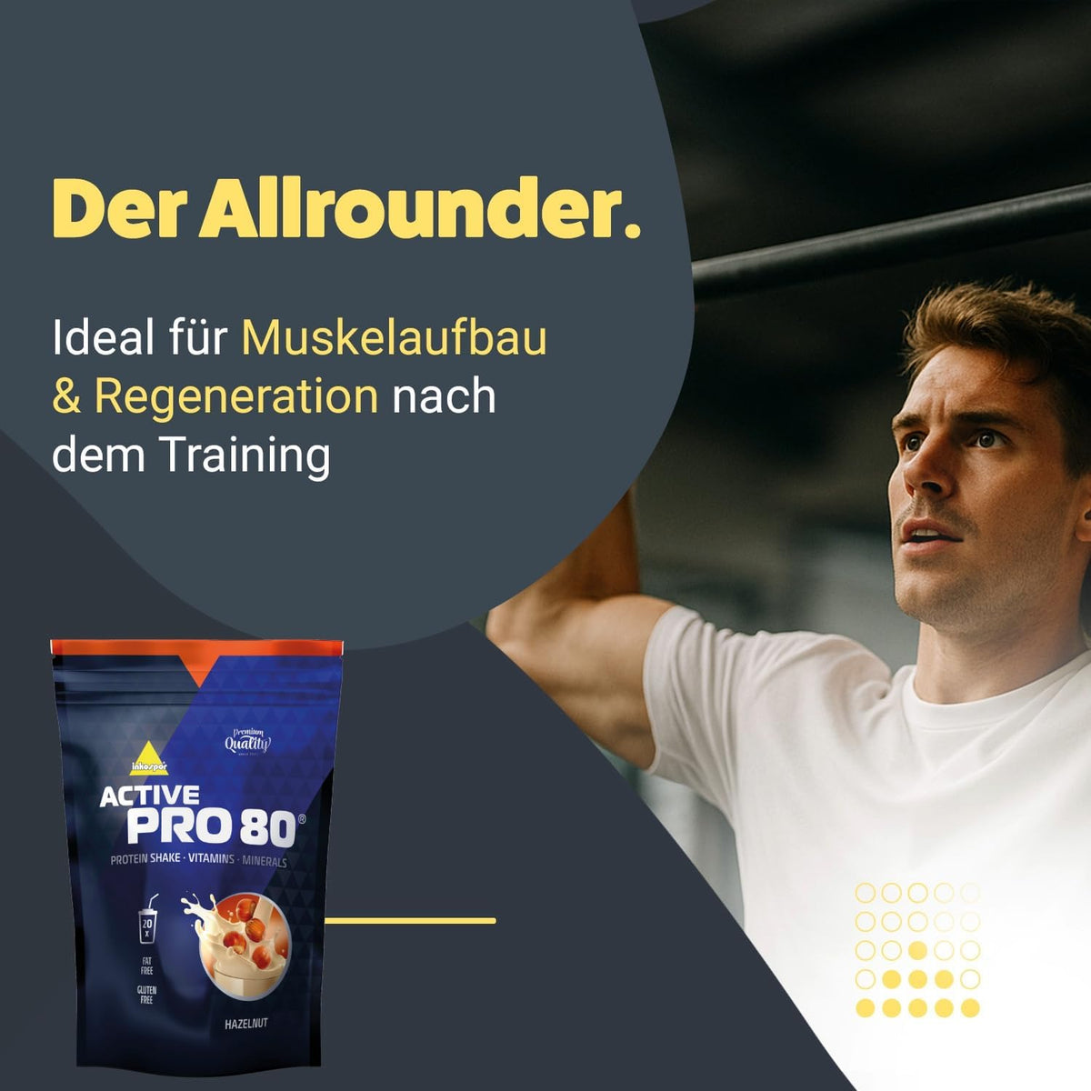 Active Pro 80 (500g) Haselnuss