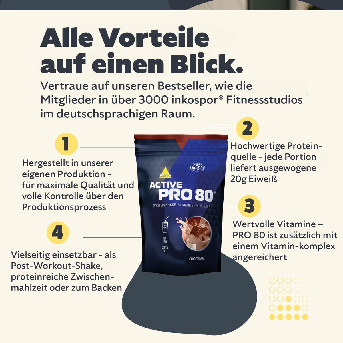 Active Pro 80 (500g) Schoko