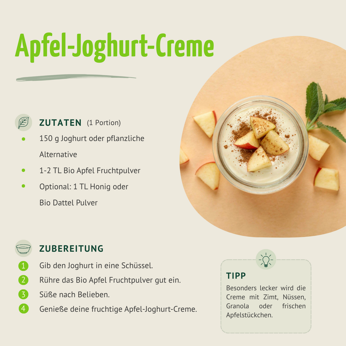 Bio Apfel Fruchtpulver (250g)