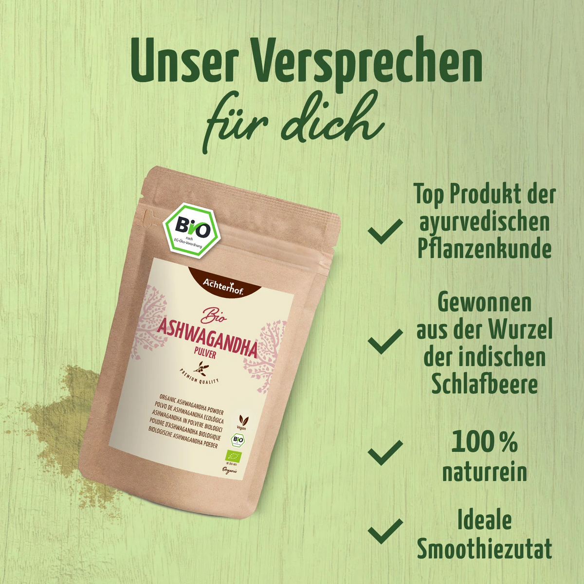 Ashwagandha Pulver Bio (250g)