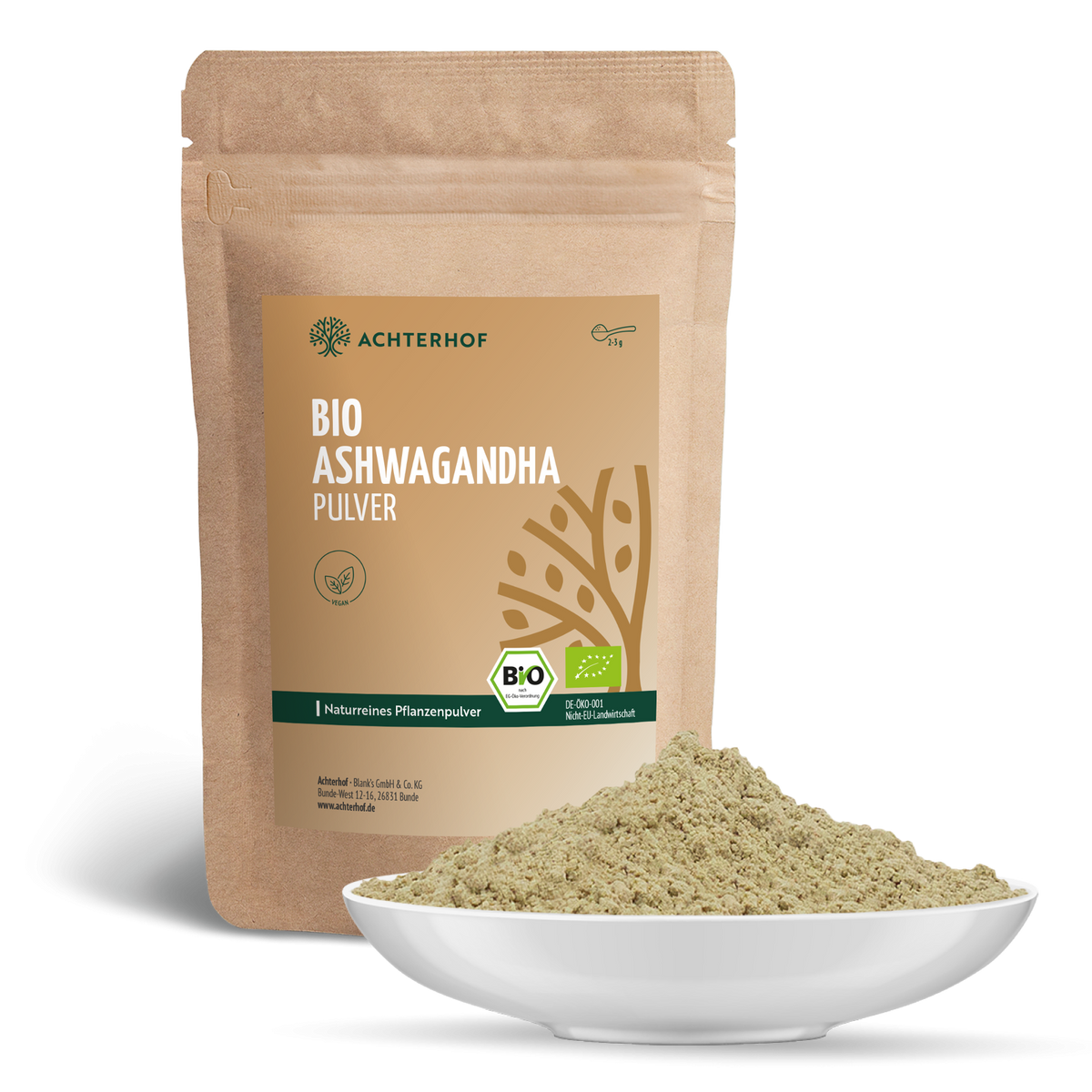 Ashwagandha Pulver Bio (500g)