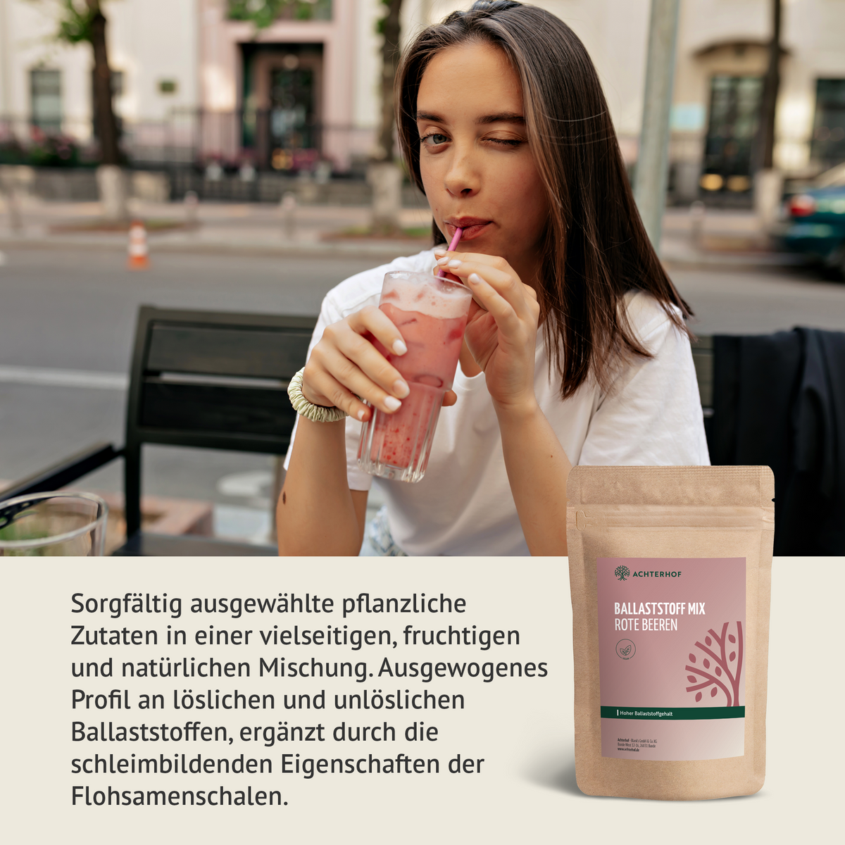 Ballaststoff Drink rote Beeren (100g)