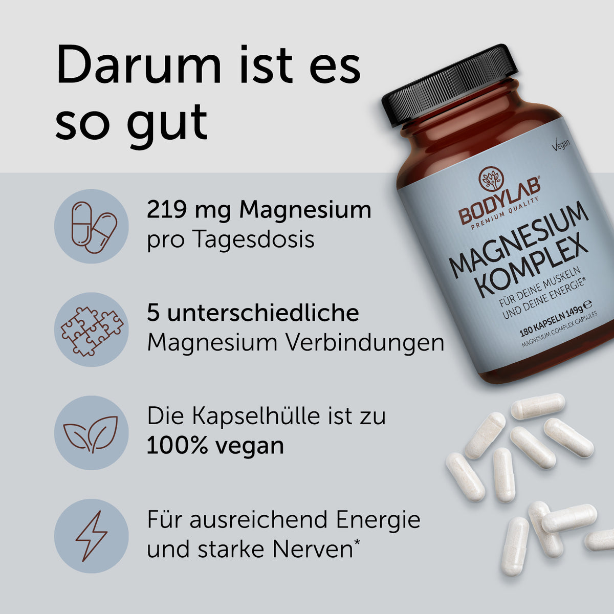 3 x Magnesium Komplex (3 x 180 Kapseln)
