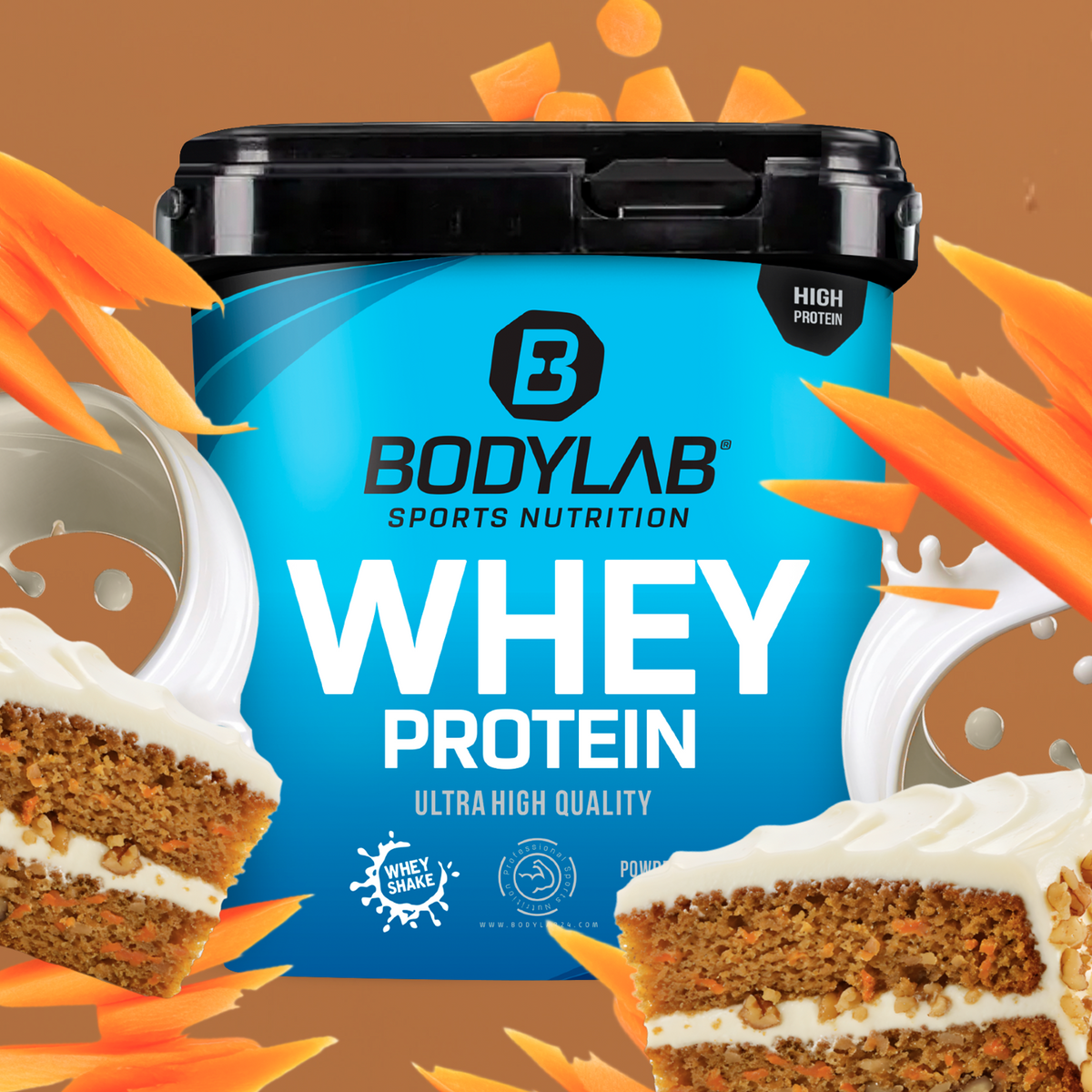 Whey Protein (2000g) Chunky Karottenkuchen (carrot cake)