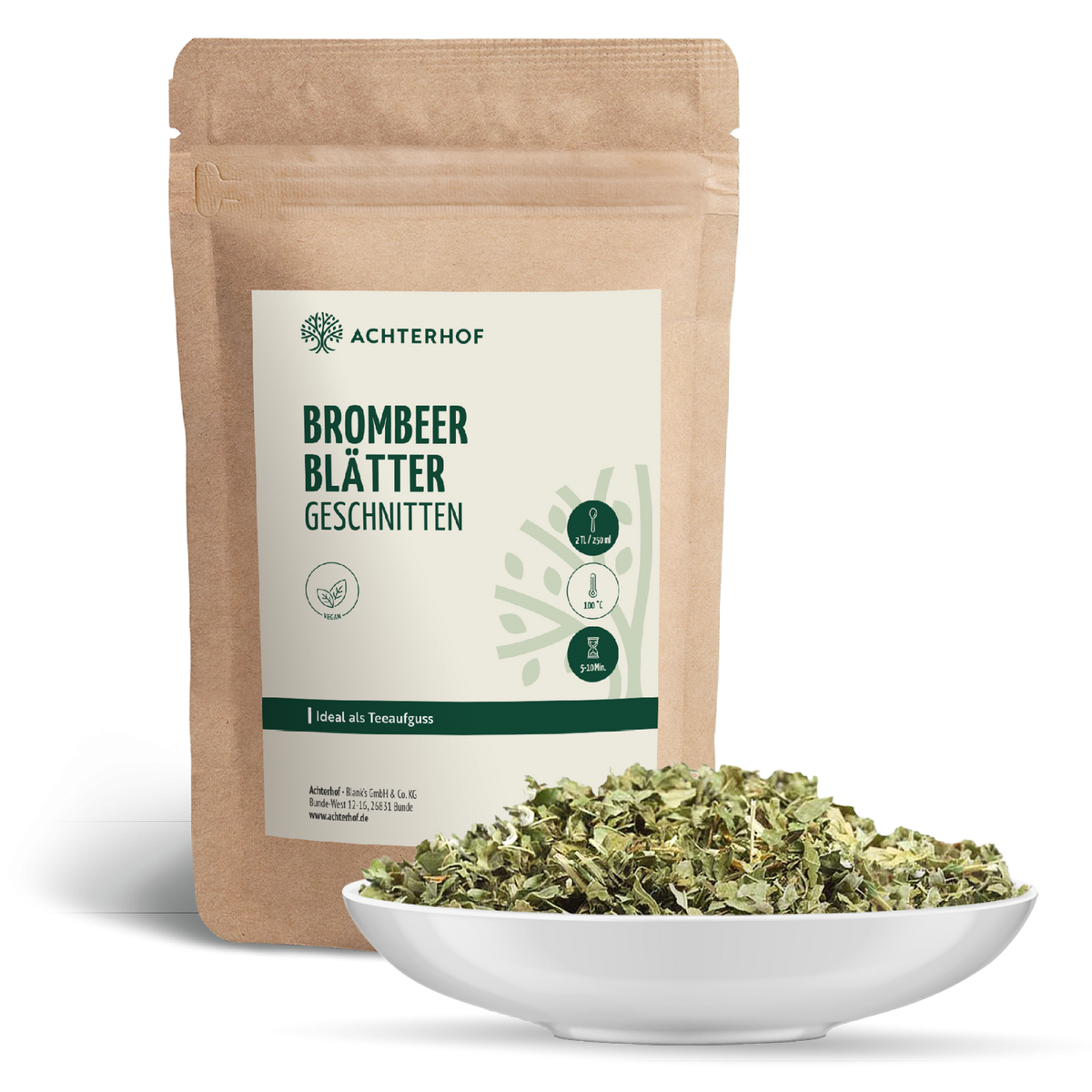 Brombeerblätter geschnitten (500g)