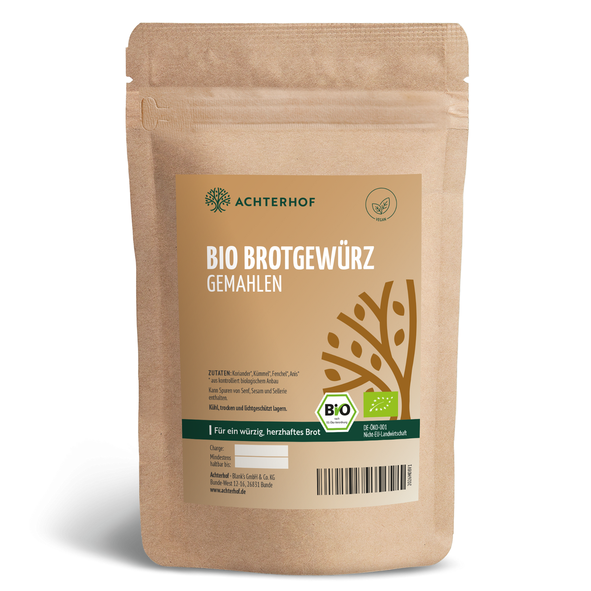 Brotgewürz gemahlen Bio (250g)