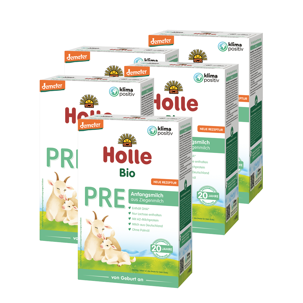 Demeter Anfangsmilch Pre auf Ziegenmilchbasis - 5x400g - von Geburt an