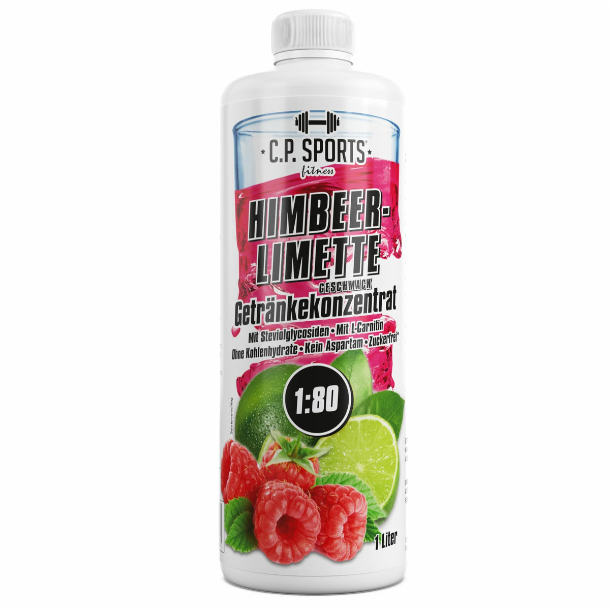 C.P. Sports Getränkekonzentrat (1000ml) Himbeer-Limette