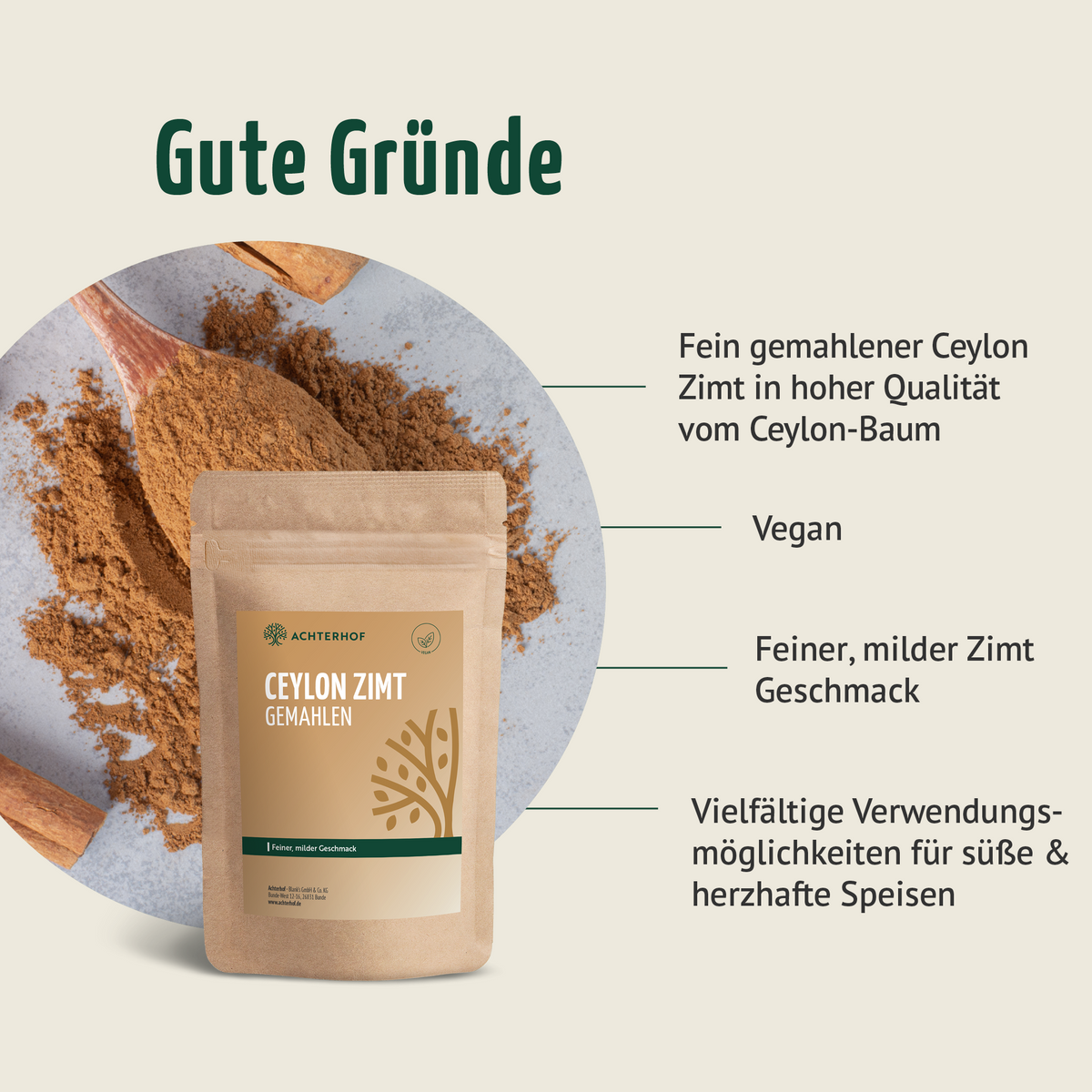 Ceylon Zimt gemahlen (250g)