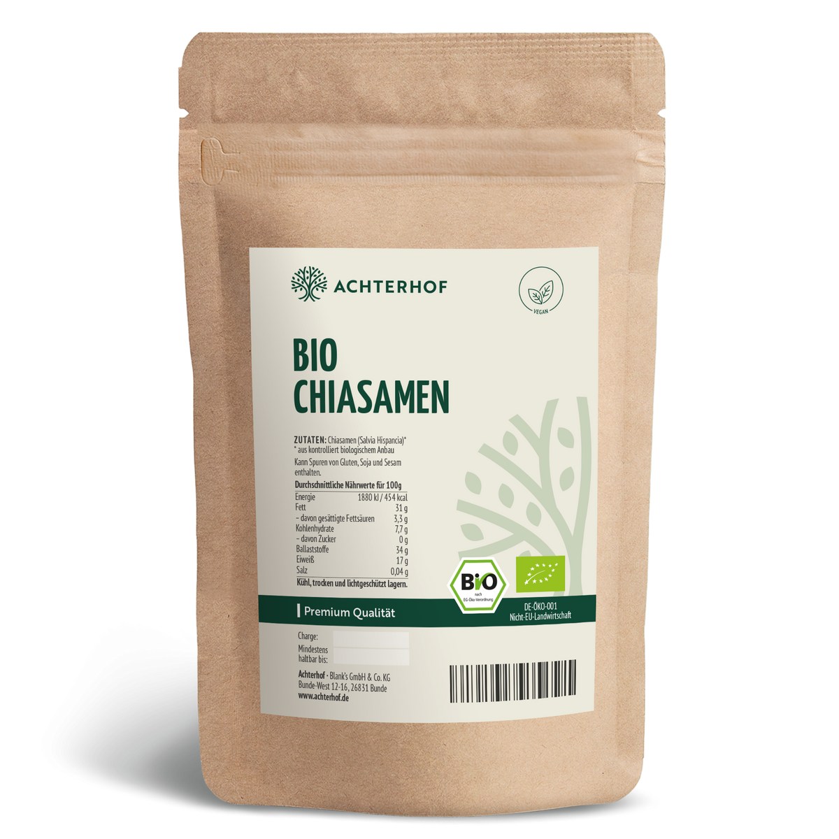 Bio Chiasamen schwarz (500g)
