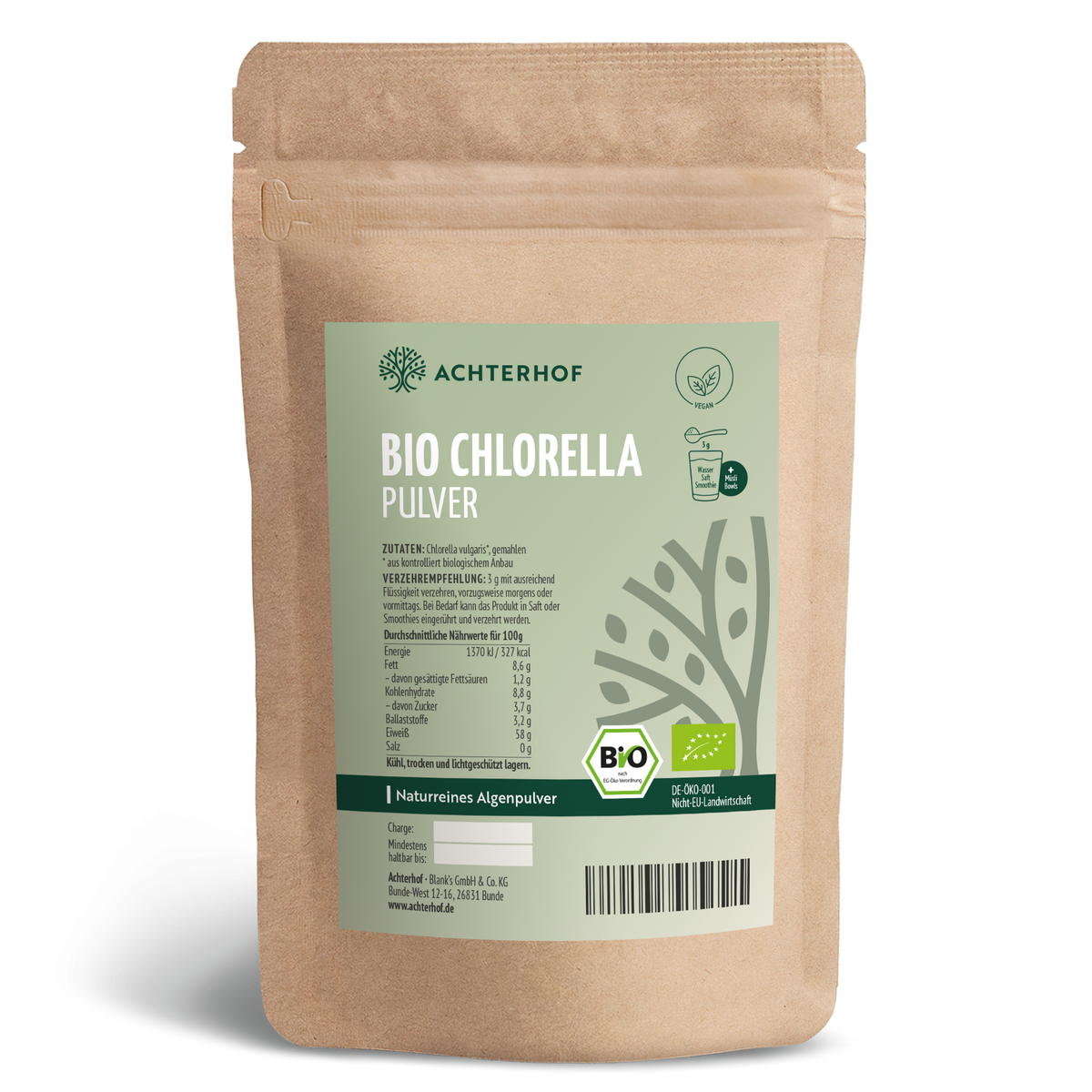 Bio Chlorella Pulver (250g)