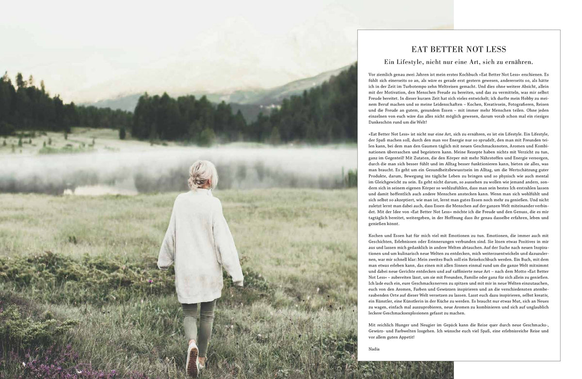Eat better not less Rezeptideen - Around the World