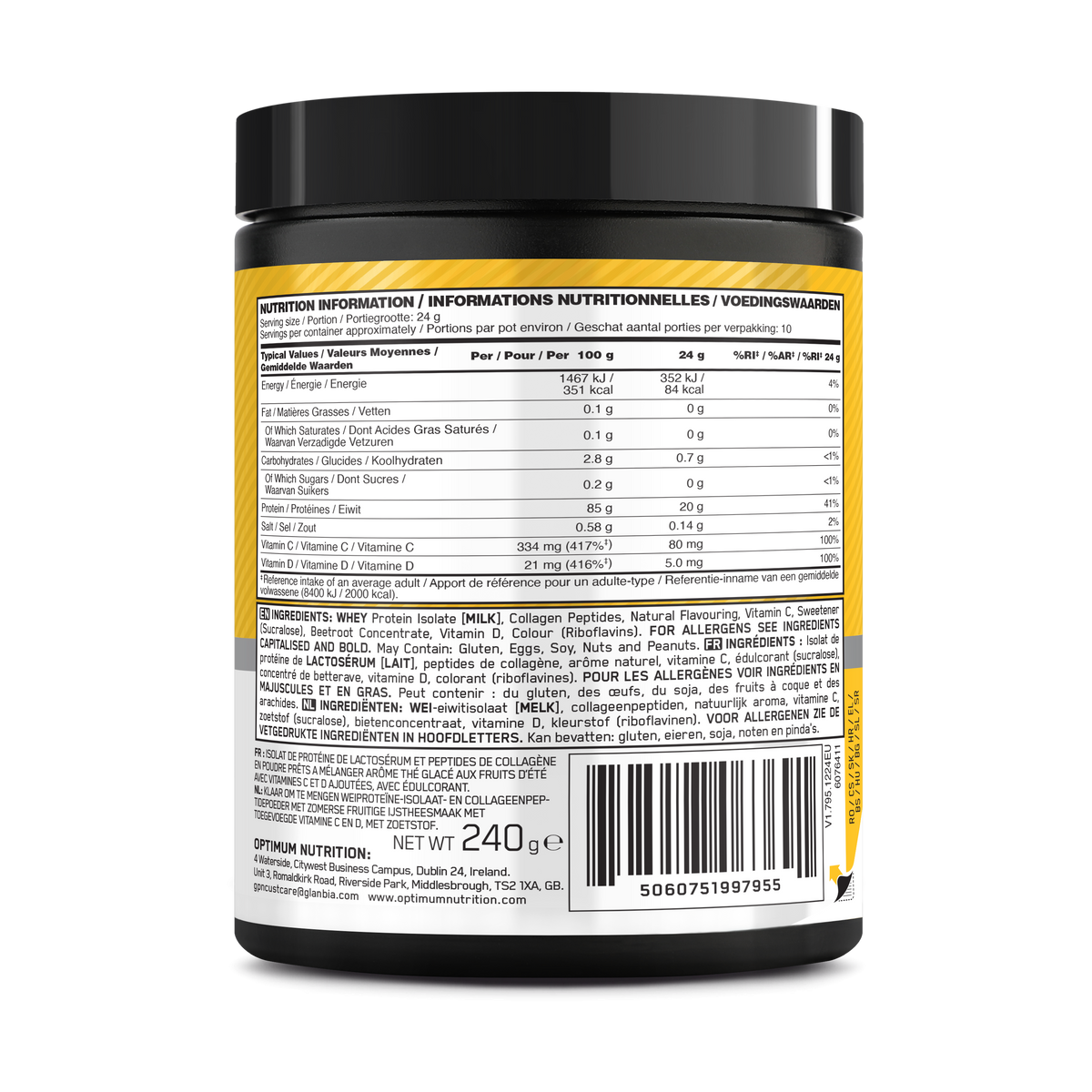 Clear Whey + Collagen (240g) Summer Ice Tea