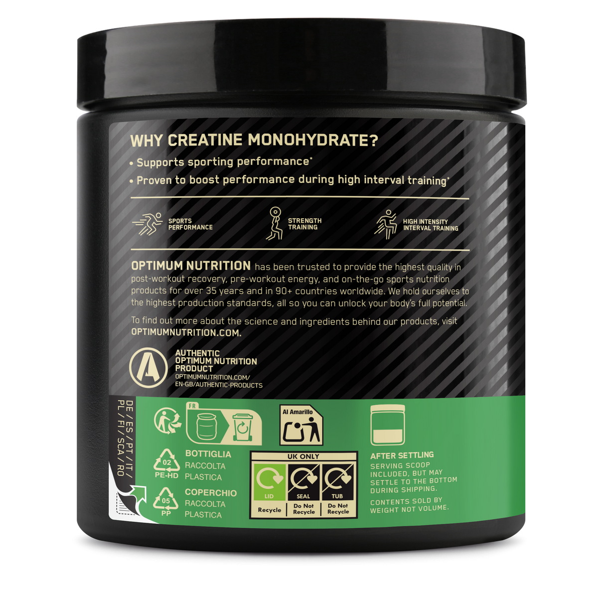 Micronised Creatine Powder Flavored (247g) Orange