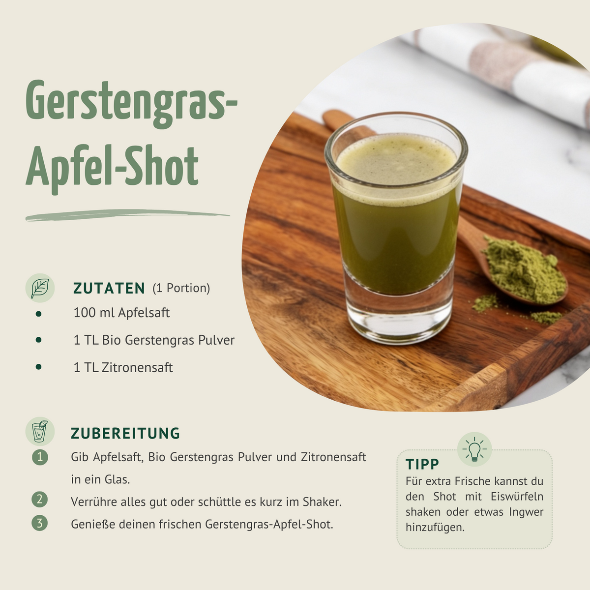 Gerstengras Pulver Bio (500g)