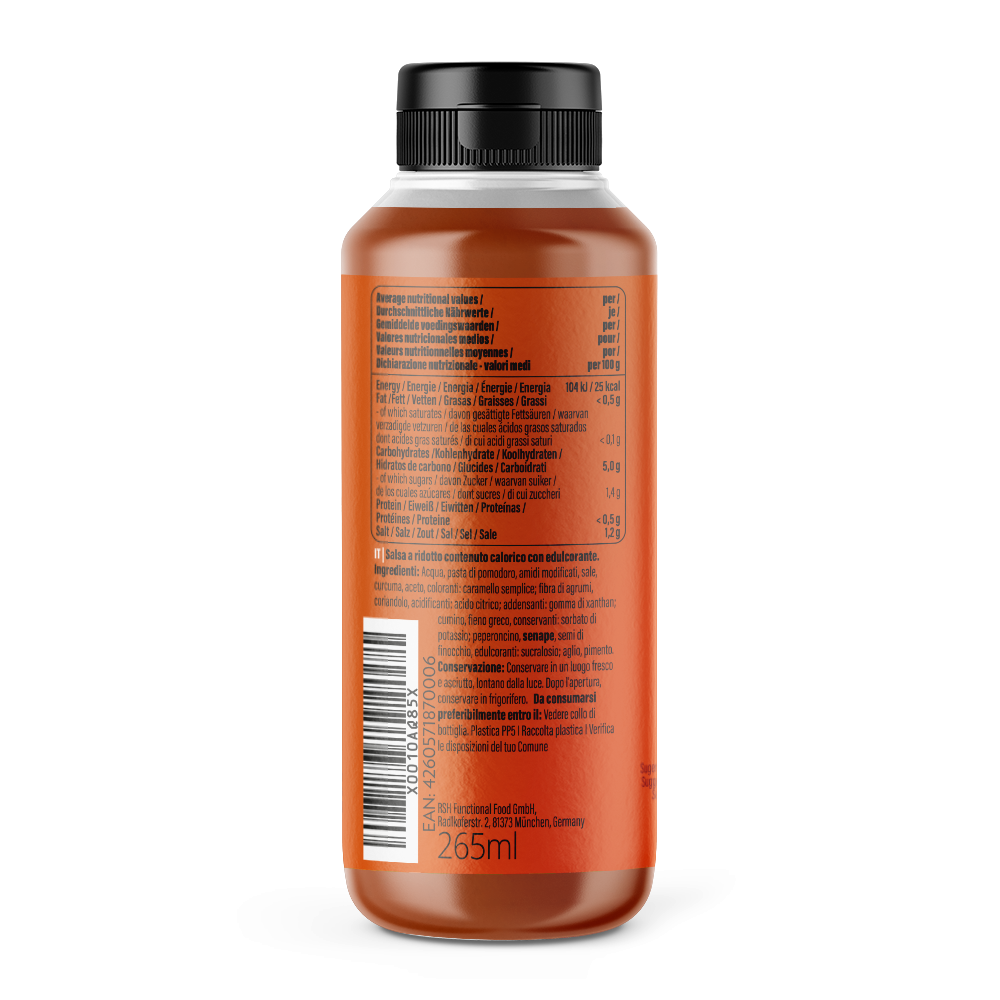 GymQueen Mamma Mia Zero Saucen (265ml) Curry Ketchup