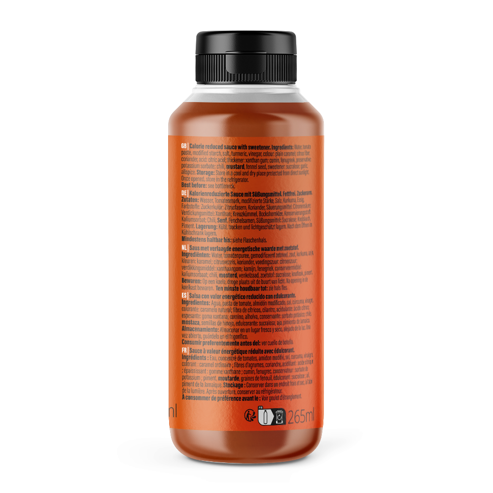GymQueen Mamma Mia Zero Saucen (265ml) Curry Ketchup