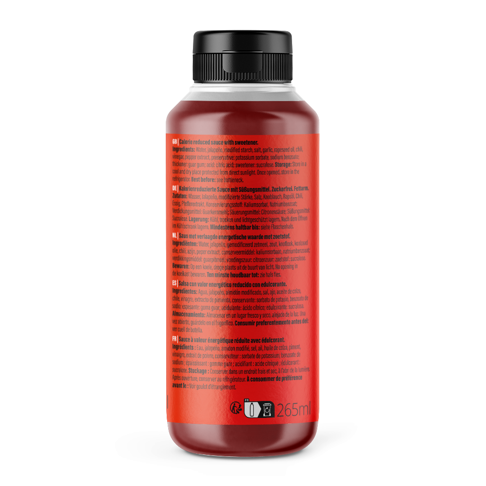 GymQueen Mamma Mia Zero Saucen (265ml) Sriracha Chilli-Sauce