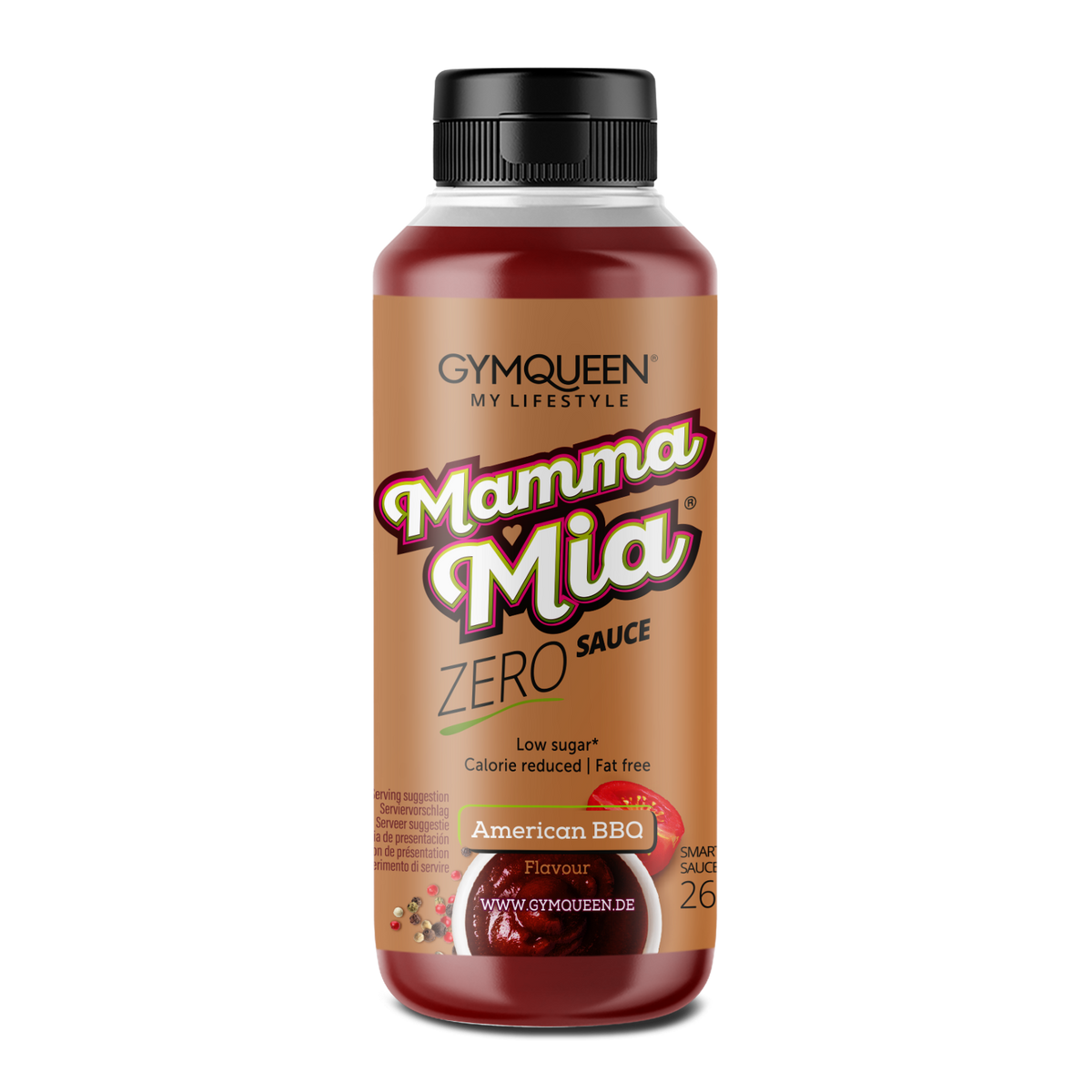 GymQueen Mamma Mia Zero Saucen (265ml) American BBQ