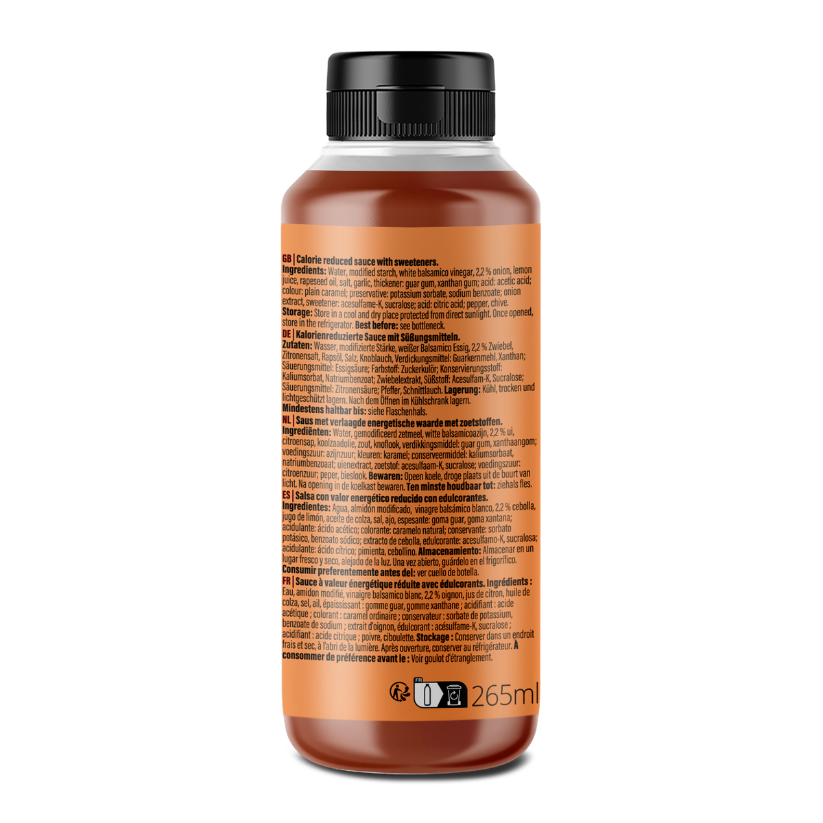 GymQueen Mamma Mia Zero Saucen (265ml) süße Zwiebelsauce