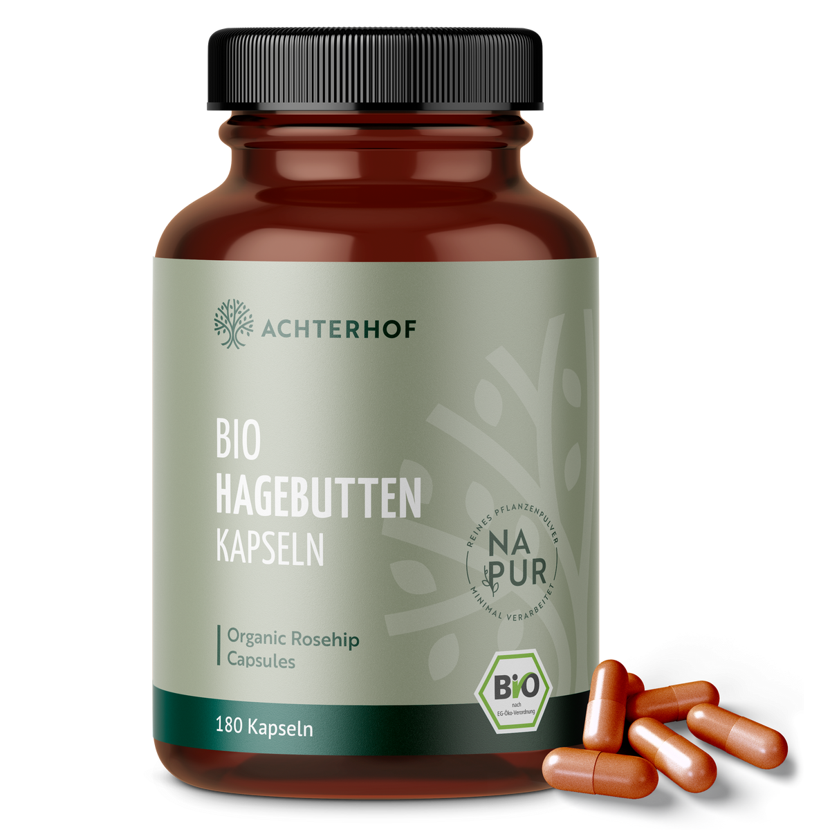 Hagebutten Kapseln Bio (180 Kapseln)