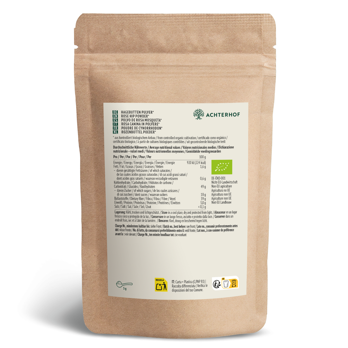 Hagebuttenpulver Bio (1000g)