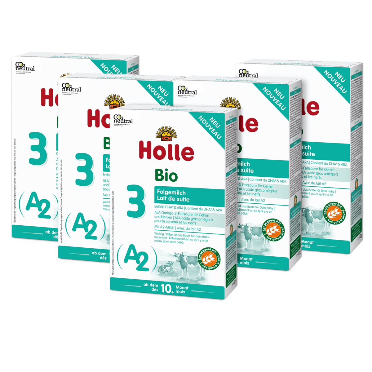 6er Pack A2 Bio-Folgemilch 3 ab dem 10. Monat (400g)