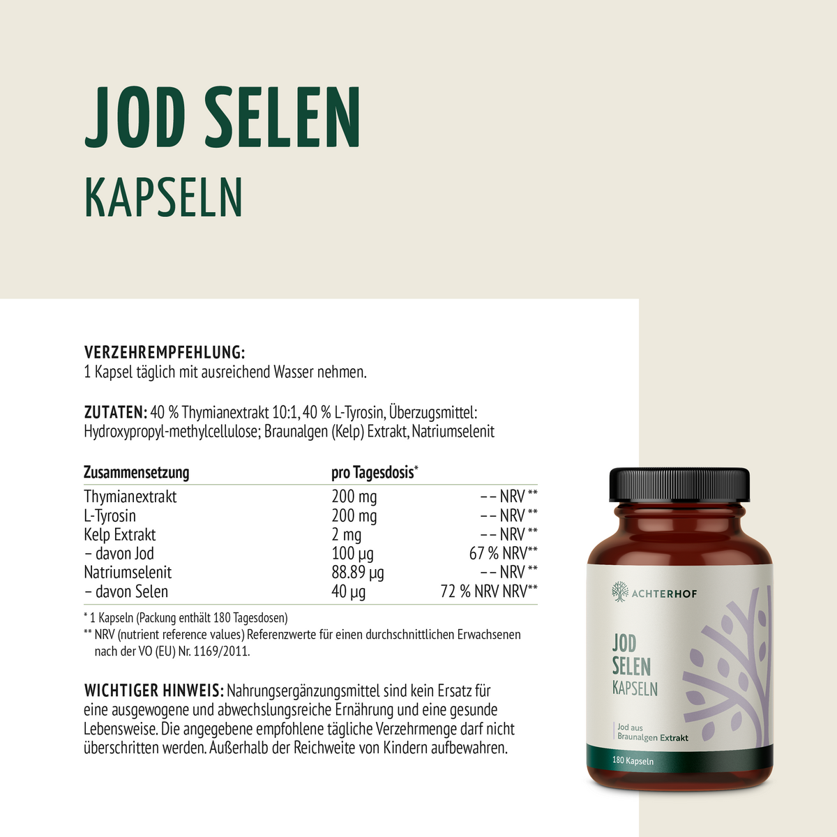 Magnesium Komplex (180 Kapseln)