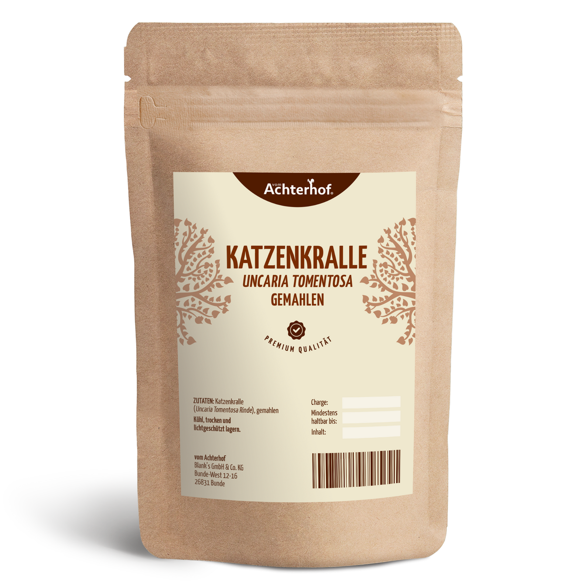 Katzenkralle (Uncaria Tomentosa) gemahlen (500g)