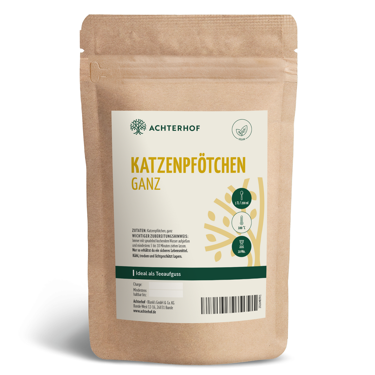 Katzenpfötchen ganz (100g)