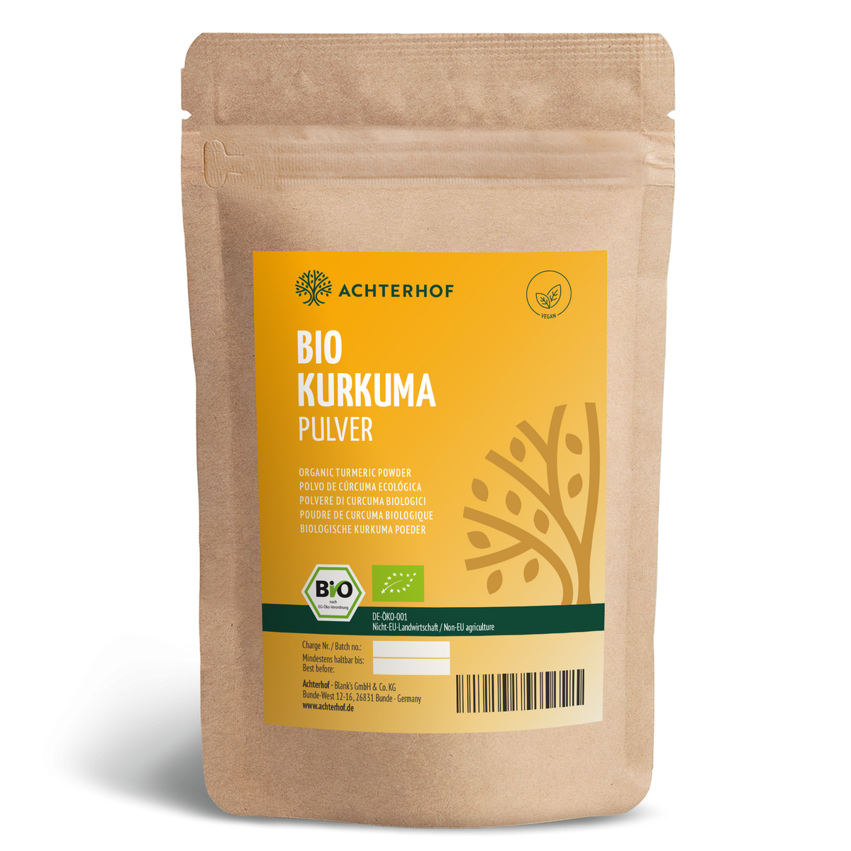 Bio Kurkuma Pulver (500g)